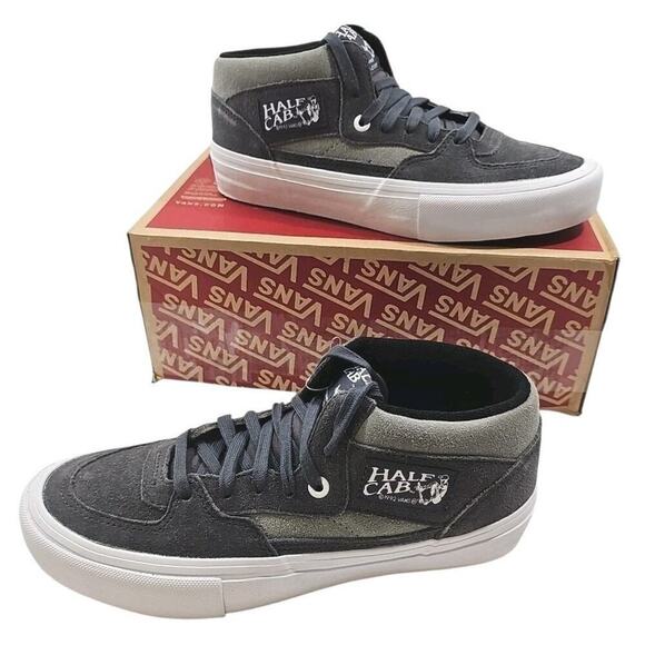 VANS ~Woman 8; Men\'s 6.5~ Half Cab Pro Periscope/Drizzle Grey White Sneakers NEW main image 4